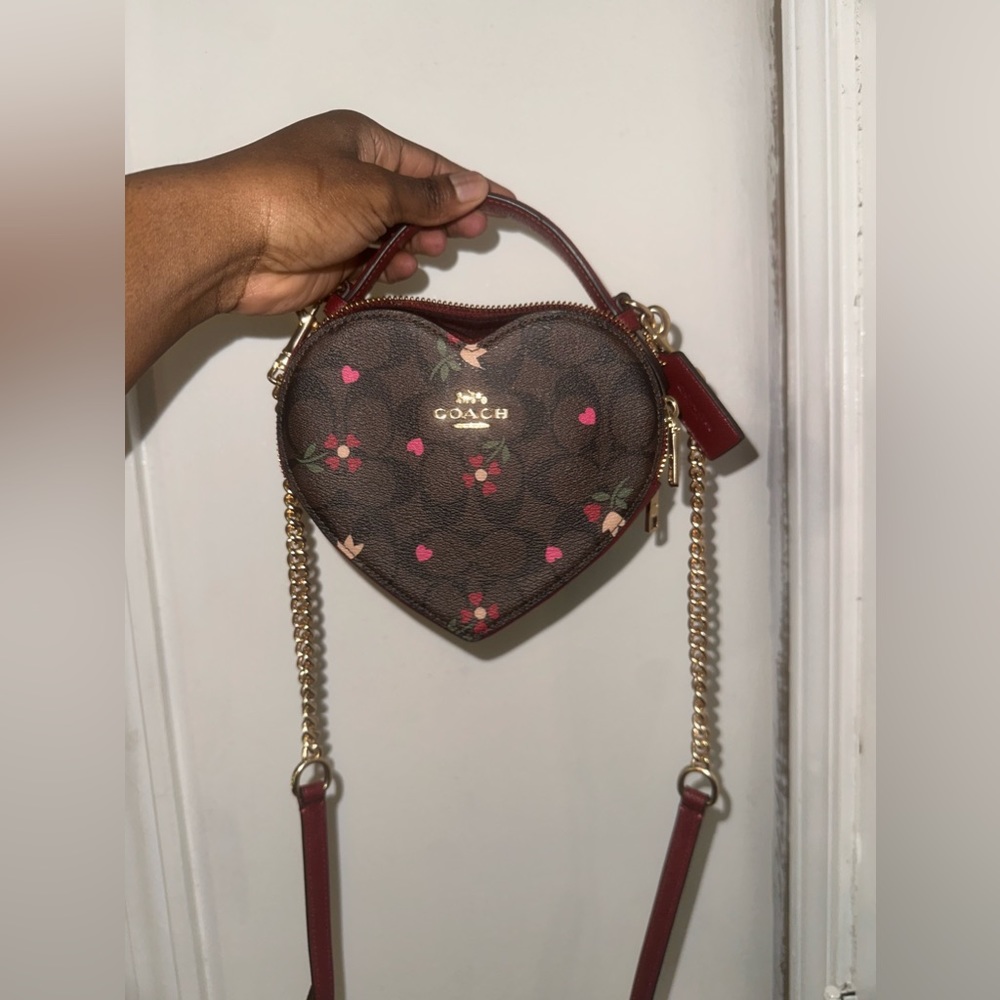 Coach Valentine’s Day heart bag
